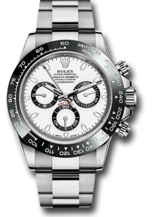 Replica Rolex Steel Cosmograph Daytona 40 Watch 116500LN White Panda Index Dial - Click Image to Close